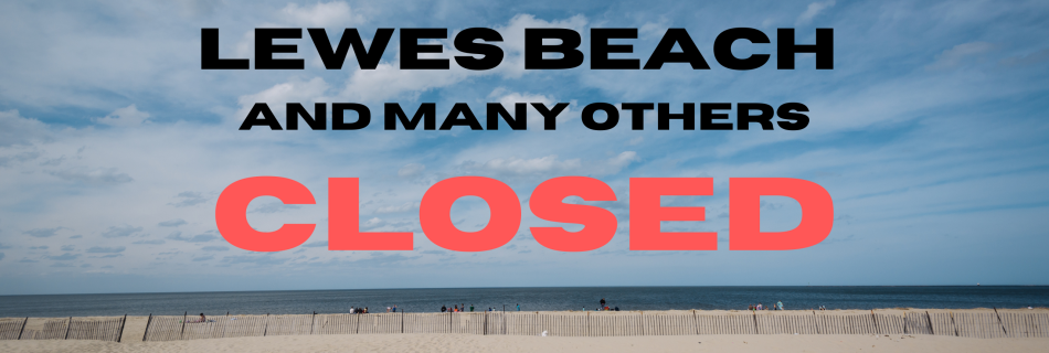 Lewes Beach Closed